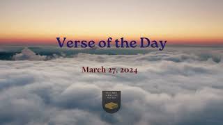 Verse of the Day  March 27 2024 [upl. by Asatan]