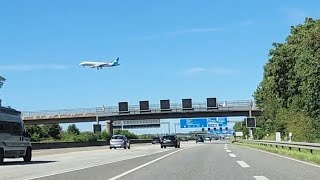 a drive from Frankfurt Airport view point to Oberursel over Highway A5 A661 PLEASE LIKEampSUBSCRIBE [upl. by Lenssen]