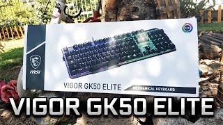 Yepyeni Bir Mekanik Klavye MSI VIGOR GK50 ELITE BOX WHITE [upl. by Etteraj78]