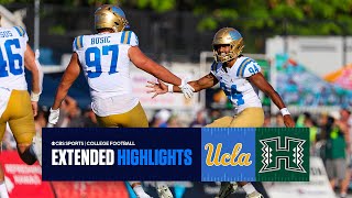 UCLA vs Hawaii Extended Highlights  Big Ten on CBS [upl. by Etteneg]