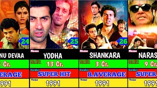 Sunny Deol All Movies  sunny deol hit and flop movie list  Part 1 [upl. by Ennaoj]