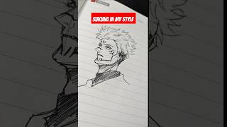 sukuna howtodraw art anime [upl. by Odraner859]