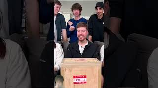 Unboxing my 200M subscribe play bottom 🎁unboxing mrbeastshorts ytmrbeastmrbeast [upl. by Oinigih683]