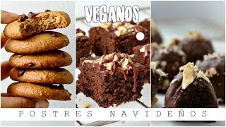 POSTRES VEGANOS PARA ESTA NAVIDAD [upl. by Atselec]