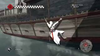 Assassins Creed 2  The Merchant Savonarolas Lieutenant  Killing All Soldiers on Boat [upl. by Ateekan]