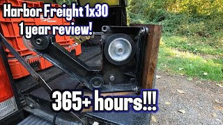 Harbor Freight 1x30 Belt Sander 1Year Review amp Upgrades After 365 Hours [upl. by Ecinej]