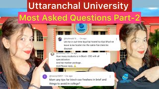 Uttaranchal University Most Asked Questions Part 2  Tanu Yadav uttaranchaluniversity [upl. by Ley]