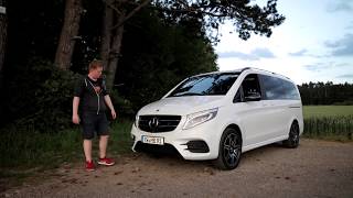 2019 MercedesBenz VKlasse V250d 4matic Avantgarde Edition  Review Fahrbericht Test [upl. by Ennayram]