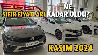 Sıfır Km Fiat Fiyat Listesi  Kasım 2024  Egea Cross Egea Sedan ve 600 Fiyatları [upl. by Bernette]