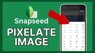 How to Pixelates Image in Snapseed 2024 [upl. by Hanschen]