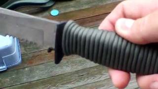 Smith amp Wesson 980 Large Hunting Knife Modification Paracord Handle Wrap [upl. by Sari]