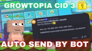 GROWTOPIA CID 3 WL AUTOSEND BY BOT BY DAILYPROFIT Wipod [upl. by Atalante]