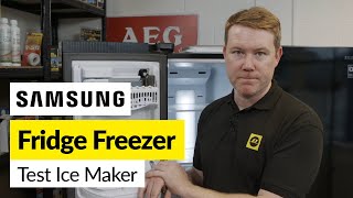 Samsung Fridge Freezer Ice Maker Test  Reset Your Ice Maker QUICKLY [upl. by Atiuqiram554]