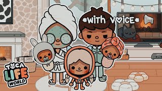 Aesthetic Family Morning Routine  WITH MY VOICE  Toca Boca Family Roleplay S2E2 [upl. by Thanasi551]