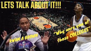 Kwame Brown Responds To Stephen A Smith Saying My Name Saying He Was Just Doing His Job [upl. by Ohnuj]