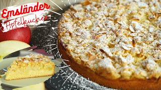 Einfach und lecker Emsländer Apfelkuchen mit Mandelstreusel  einfacher Apfelkuchen sehr saftig [upl. by Incrocci529]