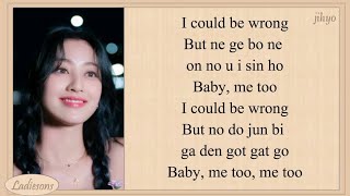 JIHYO Closer Easy Lyrics [upl. by Hedvah]