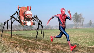 Homem Aranha e a História do Trem Aranha Histórias de SUPER HERÓIS [upl. by Htenywg]