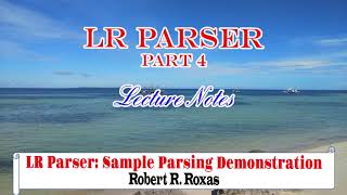 LR Parser  Part 4 [upl. by Pirali]