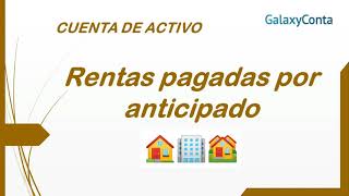 RENTAS PAGADAS POR ANTICIPADO Contabilidad 🔴💴💒 VÍDEO 30 [upl. by Suqram215]