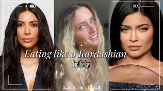 Eating like a Kardashian for the day diet kardashian kardashians kyliejenner kimkardashian [upl. by Waxman44]