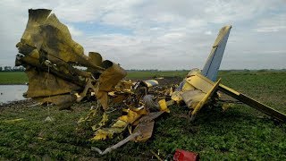 29JUN2017Air Tractor AT602N4196YPlane crashGwinnerUSA [upl. by Ybanrab]