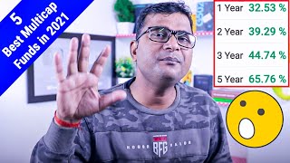 Top 5 Best Multicap Fund 2021  5 Best Multi Cap Funds  Best Multi Cap Mutual Funds 2021  Hindi [upl. by Ahsenet14]