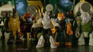 TMNT Micro Mutants Figure to Playset Commercial [upl. by Ahsietal]