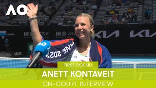 Anett Kontaveit OnCourt Interview 1R  Australian Open 2022 [upl. by Domph]