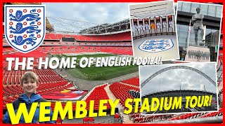 WEMBLEY STADIUM TOUR 2024  THE HOME OF ENGLISH FOOTBALL  VLOG [upl. by Neyud920]