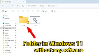 How to lock a folder in windows 11 without software [upl. by Kan]