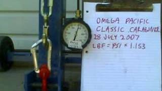 Carabiner Strength Test Omega Pacific Classic [upl. by Rratsal560]