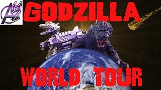 Godzilla World Tour Godzilla vs MechaGodzilla Stop Motion [upl. by Enid715]