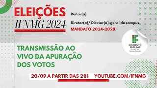 Apuração de votos  Eleições IFNMG 2024 [upl. by Eessac]