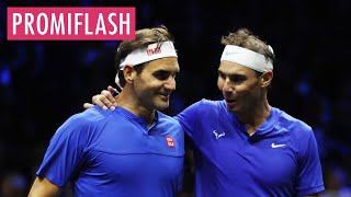 Roger Federer ehrt Rafael Nadal nach Rücktrittsentscheidung [upl. by Avruch]