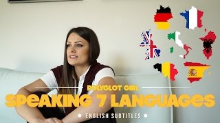 Polyglot girl speaking 7 languages  English subtitles [upl. by Martino]