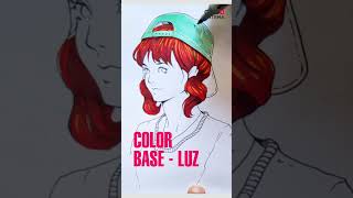 Cómo colorear pasos básicos para colorear 🔸 Guz Artema Anime Manga copicmarkers [upl. by Ruben]