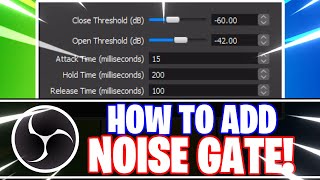 OBS Studio How to Add a Noise Gate Audio Filter to your Mic OBS Studio Tutorial [upl. by Najtsirk467]