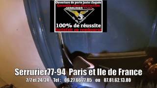 Ouvrir une porte claquée avec une radio en Ile de France [upl. by Jeunesse311]