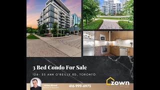 55 Ann OReilly Rd Toronto  3 Bed Condo For Sale [upl. by Hauhsoj56]