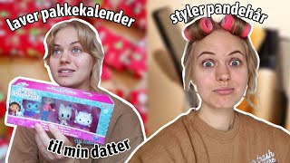 laver pakkekalender til min datter styler mit pandehår snakker om studie og familiehygge [upl. by Alliuqal212]