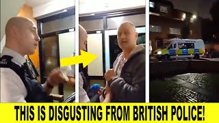 DISGUSTING As Footage Shows UK Police Arresting Man For Saying ‘I Don’t Want Palestine Flags In UK’ [upl. by Suitangi]