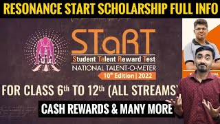 Resonance START  Scholarship Test for Class 6th to 12th All Streams  Cash Rewards amp Many More [upl. by Deeraf]