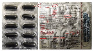 Maxirich Multivitamin amp Minerals Softgel Capsule  सही सेहत बरक़रार रखने के लिए आवश्यक विटामिन [upl. by Fleeman876]