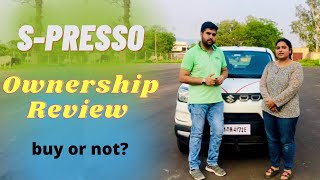 Maruti SPresso AMT Vxi Ownership Experience Alto800 को छोडकर ली spresso  maruti AMT [upl. by Ailahtan]