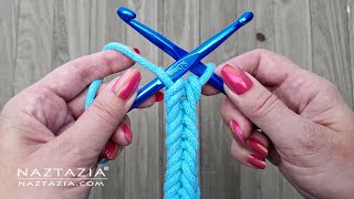 How to Crochet Cords with 2 Hooks DIY Tutorial [upl. by Slayton]