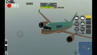 로블록스 비행기 게임 a220AIRBUS [upl. by Esnofla]