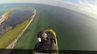 Gyrocopter flying over southern Sweden [upl. by Gomer]