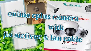 cp plus dvr online with jio airfiver or cp plus router easy to install cpplus devicecare divice [upl. by Samal230]