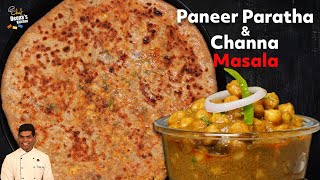 பன்னீர் பராத்தா amp சன்னா மசாலா  Paneer Paratha amp Channa Masala  CDK 890  Chef Deenas Kitchen [upl. by Aicsila]